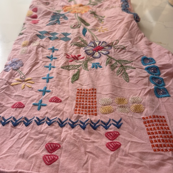 Like new! Johnny Was Katie Relaxed Drape 100 % Cotton raw hem Tee J13524 -2 - Picture 15 of 17